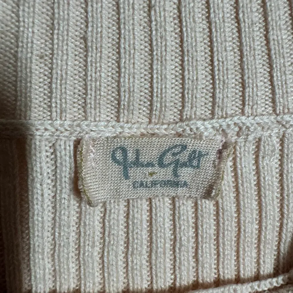 Brandy Melville John Galt Brett Sweater‎ Women S Light Pink Ribber Cotton Blend